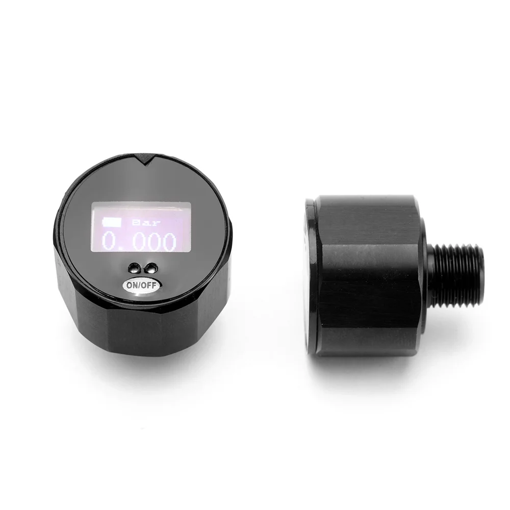 High Precision 25mm 400Bar Digital Pressure Gauge 1' PCP Air Manometer With 1/8'BSP Thread