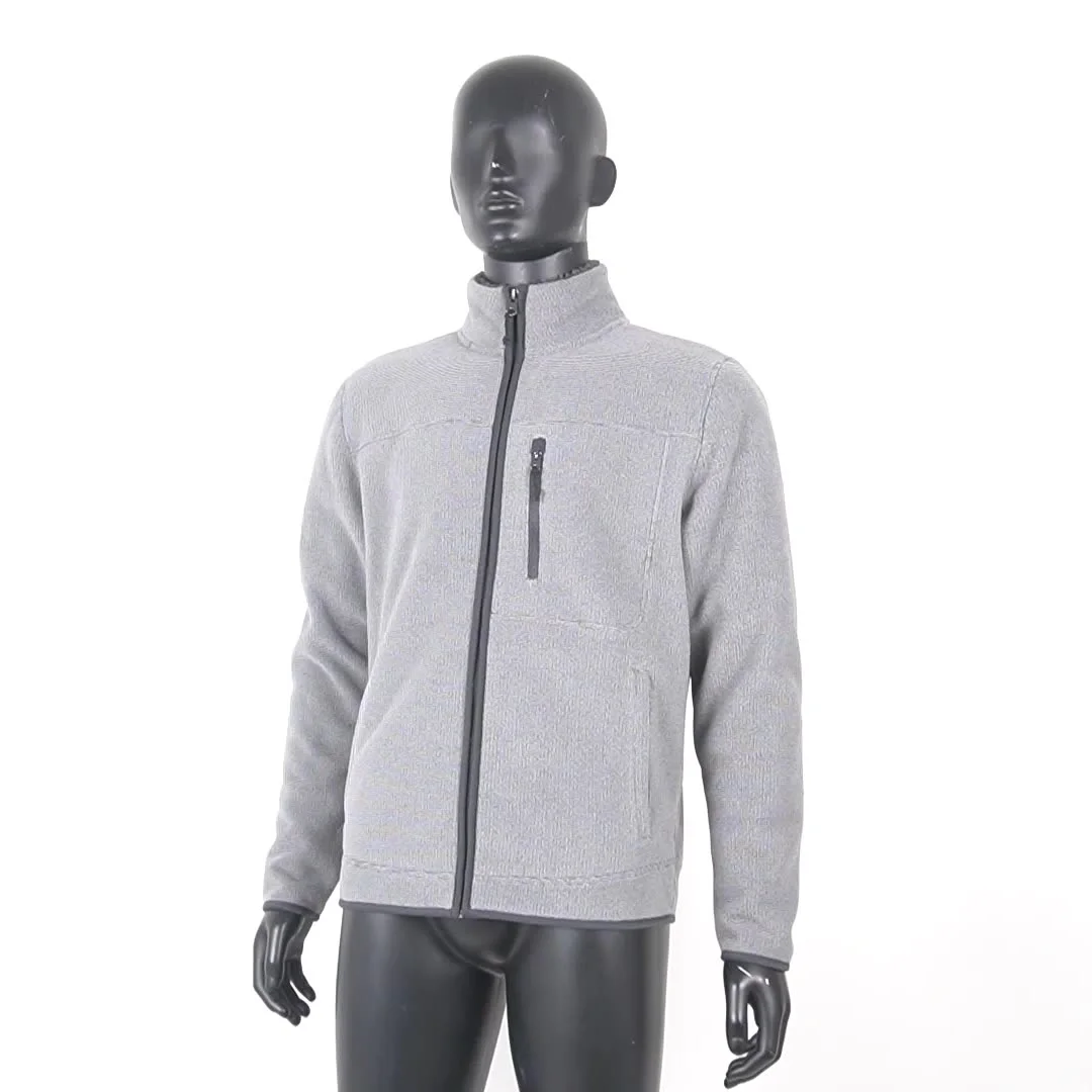 Мужской пуловер на молнии, флисовый пуловер с логотипом на заказ, трикотажная микро-флисовая куртка