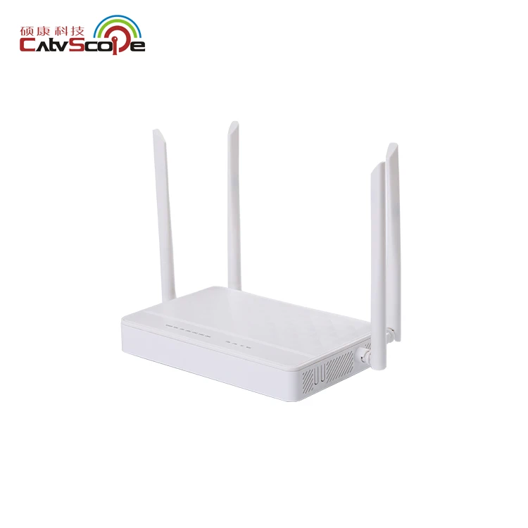 Dual Band gpon wifi router  gepon customized ports 5dBi 4 antennas onu ac ftth  xpon wifi router xpon gepon onu