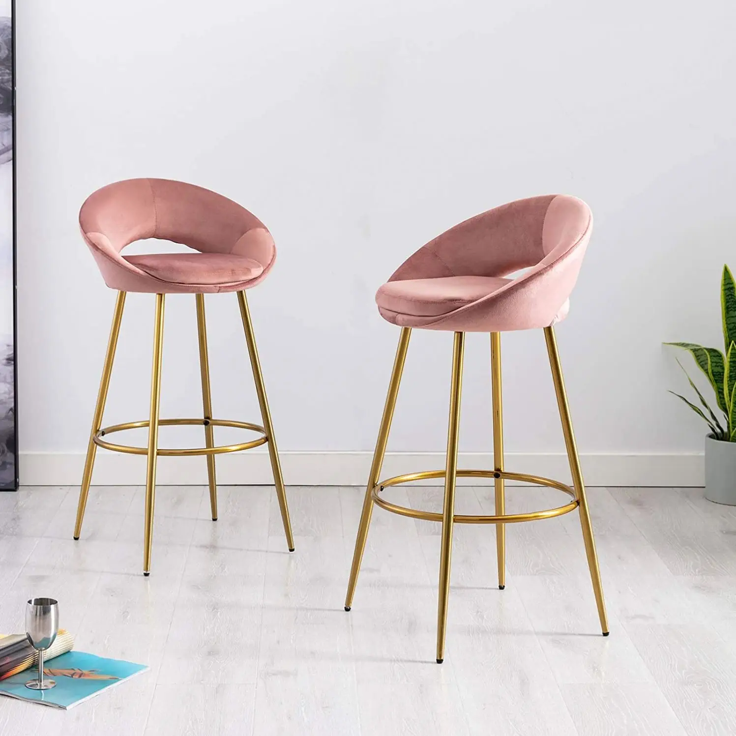 wire steel rose gold legs metal rose bar stool bar chair