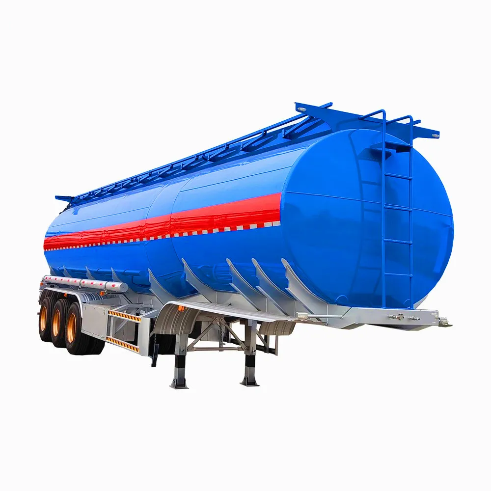 China Factory 2 3 Axle 45000 Litres Aluminium Water Palm Oil Fuel Tank Tanker Semi Trailers for Sale