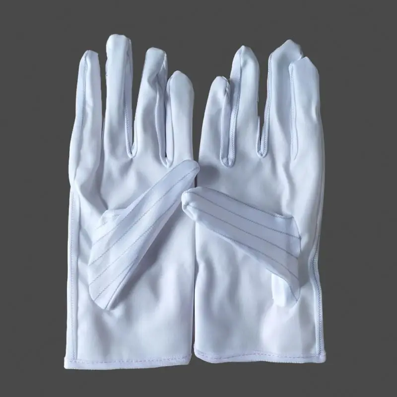 Gardening General Purpose Work Safety Coated PU ESD carbon gloves, anti-static, abrasion resistant, 13 gauge nylon