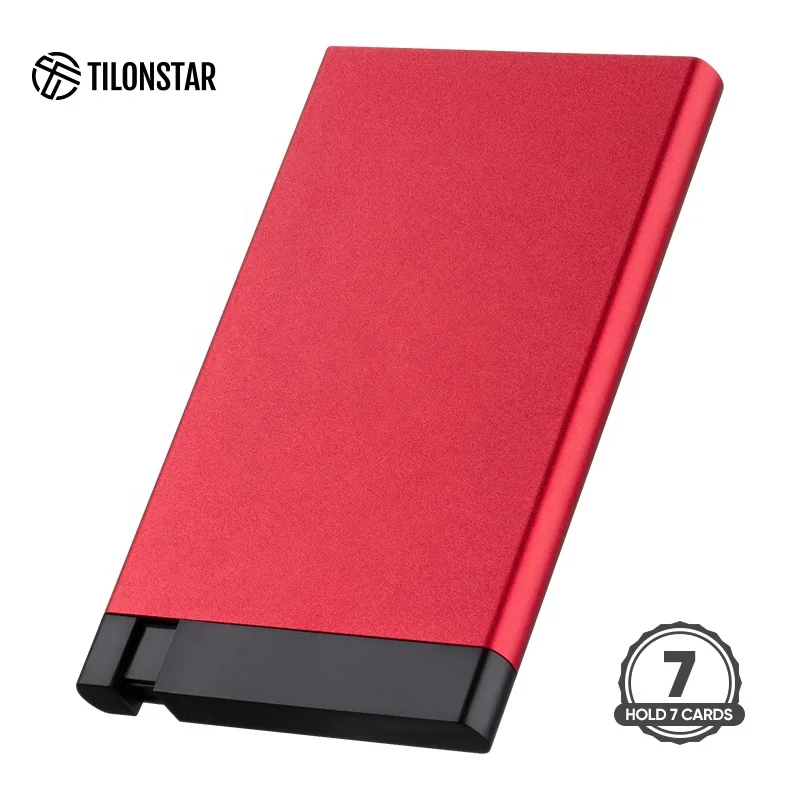 New Hot Sale Security Credit Card Holder Aluminum Card Case Wallet Metal Card Holder
