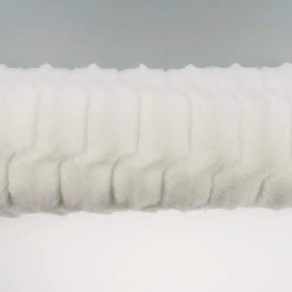 Very popular and cheap Brushed White pv plush fabric for quilts pillows