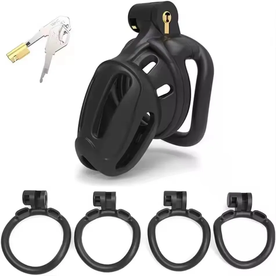 Homemade chastity belt locked male urethral sissy chastity cage flat cuckold micro male chastity cage image pictures