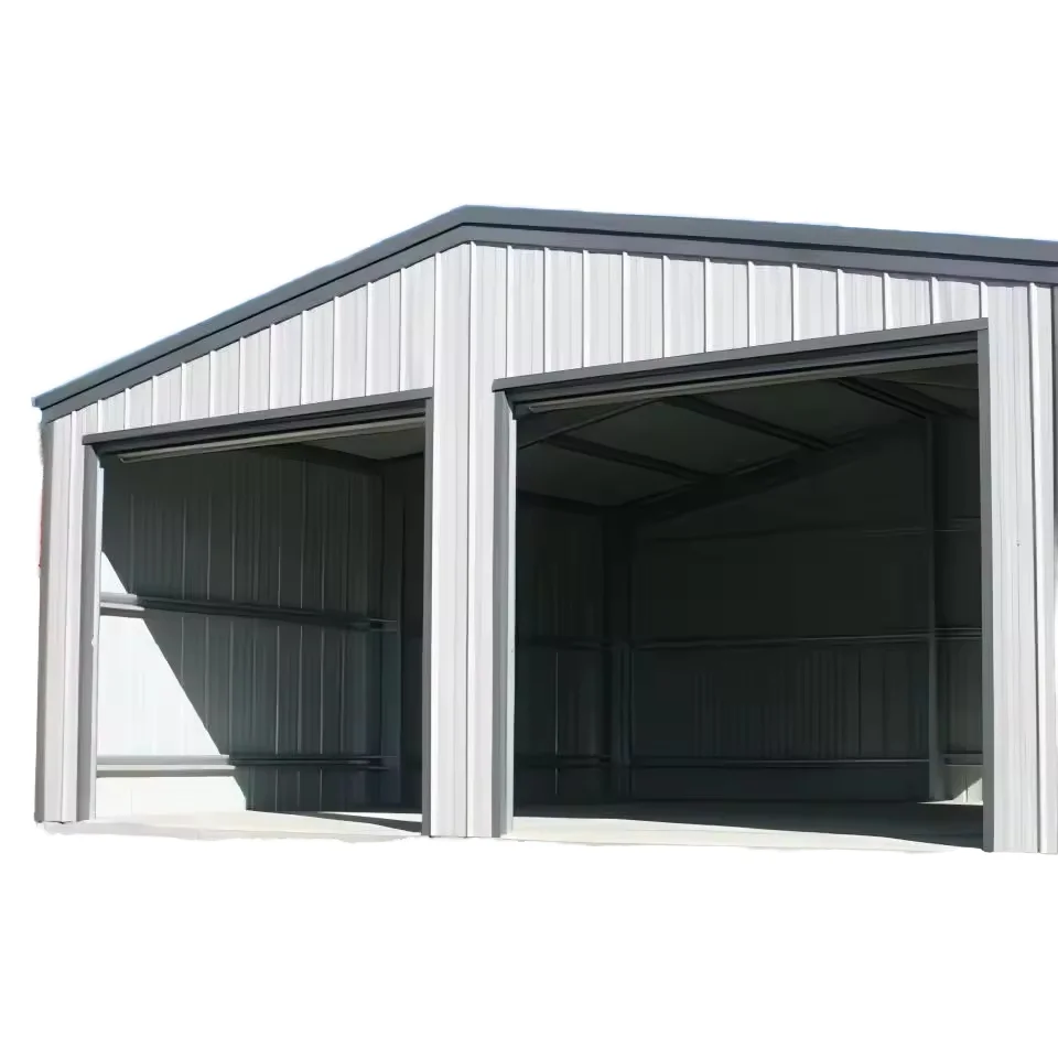 RG-Two Story Prefabricated Steel Structures Garage Building Metal Garage Buildings Sheds Construction