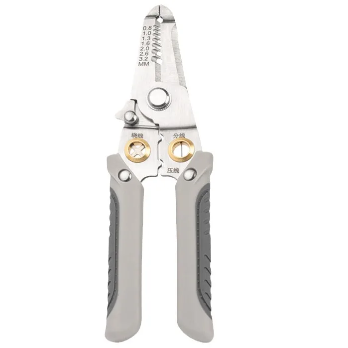 Factory wholesale pliers Silver nickel chromium steel (stainless steel) multi-function wire stripper
