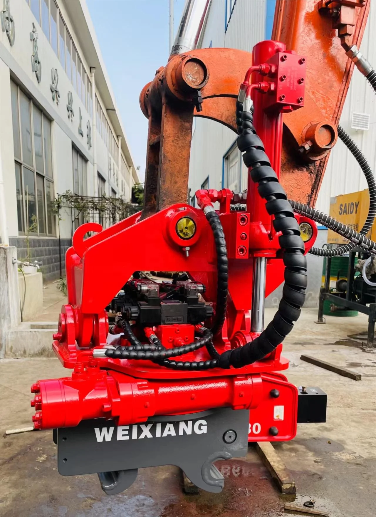 Weixiang Oem Hydraulic Quick Coupler Rotating Powertilt Excavator