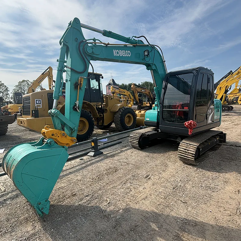 R0316 японский экскаватор Kobelco маленький 75 Подержанные 7 тонн SK75 для продажи по низкой цене