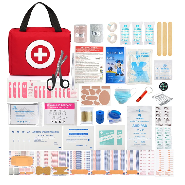 330 Piece First Aid Kit Waterproof Compact Trauma Bag Medical First Aid Kit for Any Emergencies