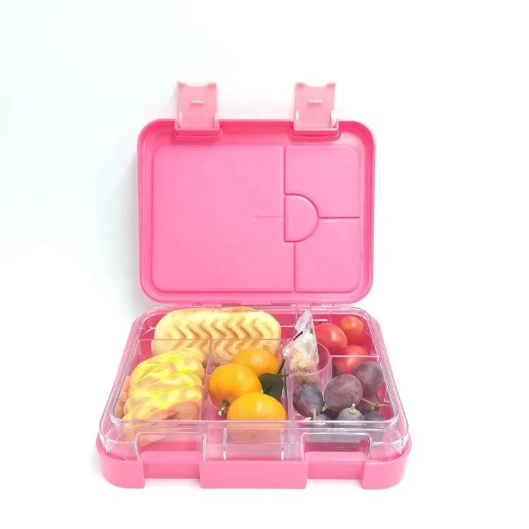 Buy Leakproof 4 and 6 Compartment Food Lunch Box Plastic Children Bento Lunch box