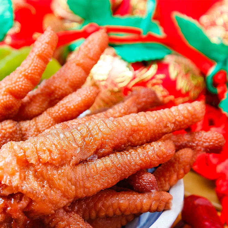Китайские свежемаринованные куриные ножки приготовленные мясные закуски с