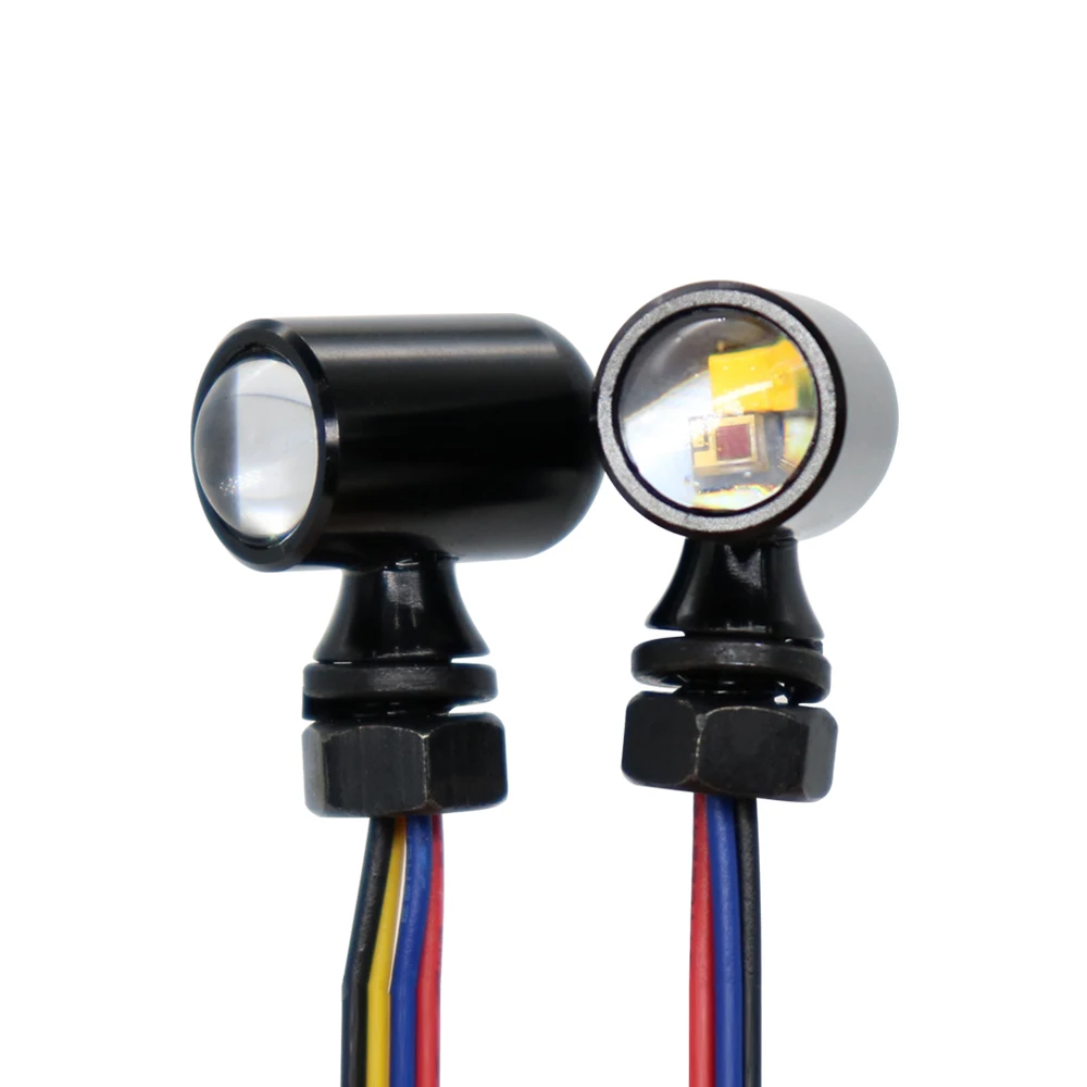 Multifunction 3 In 1 Red Amber Running Brake Turn Light Mini Indicator Motorcycle Indicators Led Turn Signal
