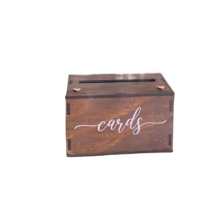 Wedding Decorations Reception Box Gifts Money Baby Shower Bridal Shower Graduation Rustic Wooden Wedding Card Box