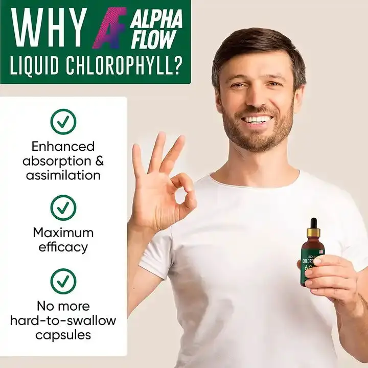 OEM Private Label Liquid Chlorophyll Herbal Extract Chlorophyll Drops Energy Supplement Boost & Immune Support