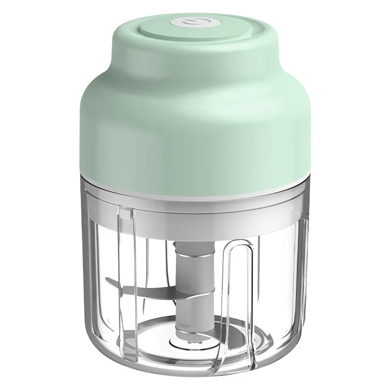 Upgraded 4/6 Blades Portable Food Grade Electric Mini Garlic Grinder with USB Charging
