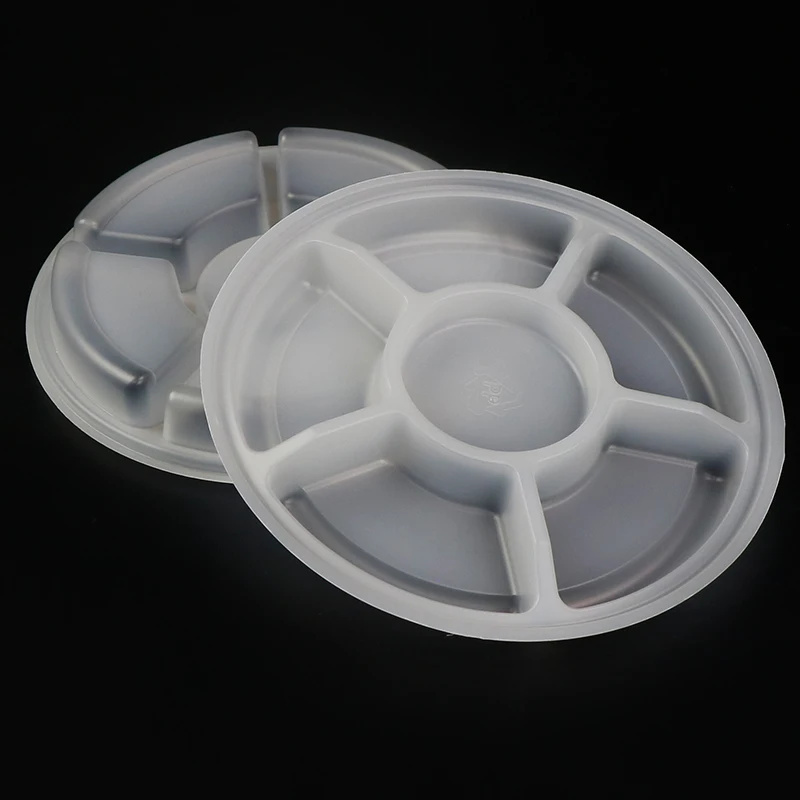 6 In 1 White Insert Inner Tray Packaging Round Box With Inner Tray Food Blister Inner Tray