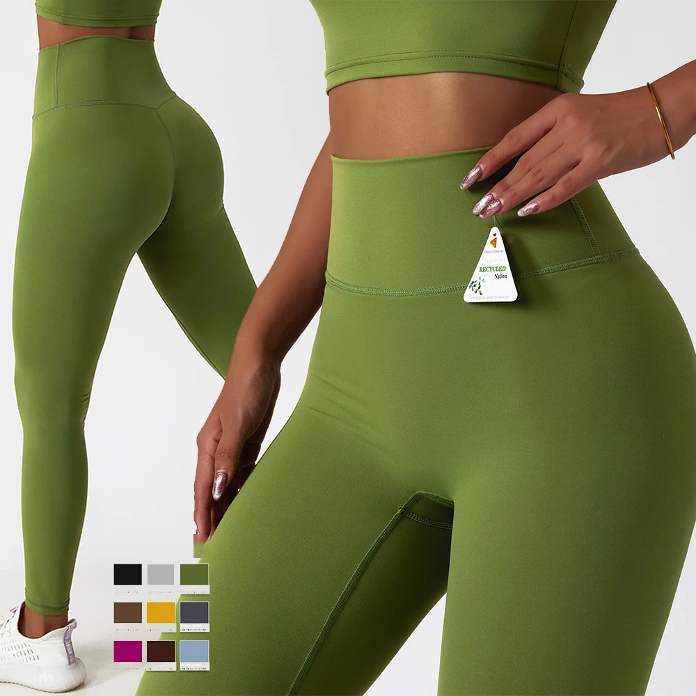 Recyclable best high waist leggings workout womens yoga pants