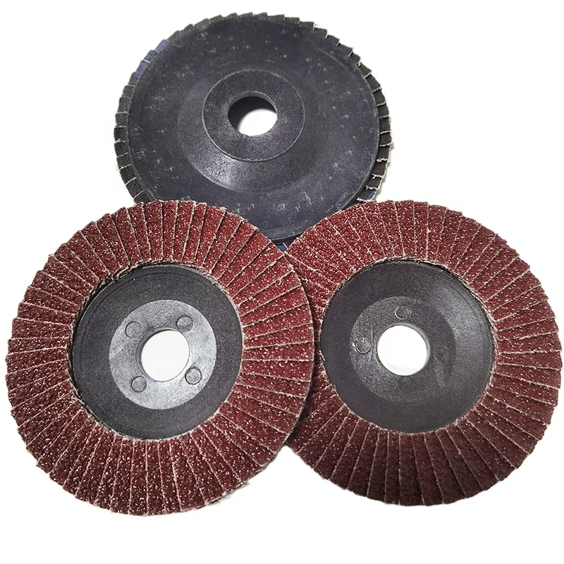 Alumina abrasive cloth 4-inch fillet weld disc with glass fiber backing flat stainless steel polishing wheel