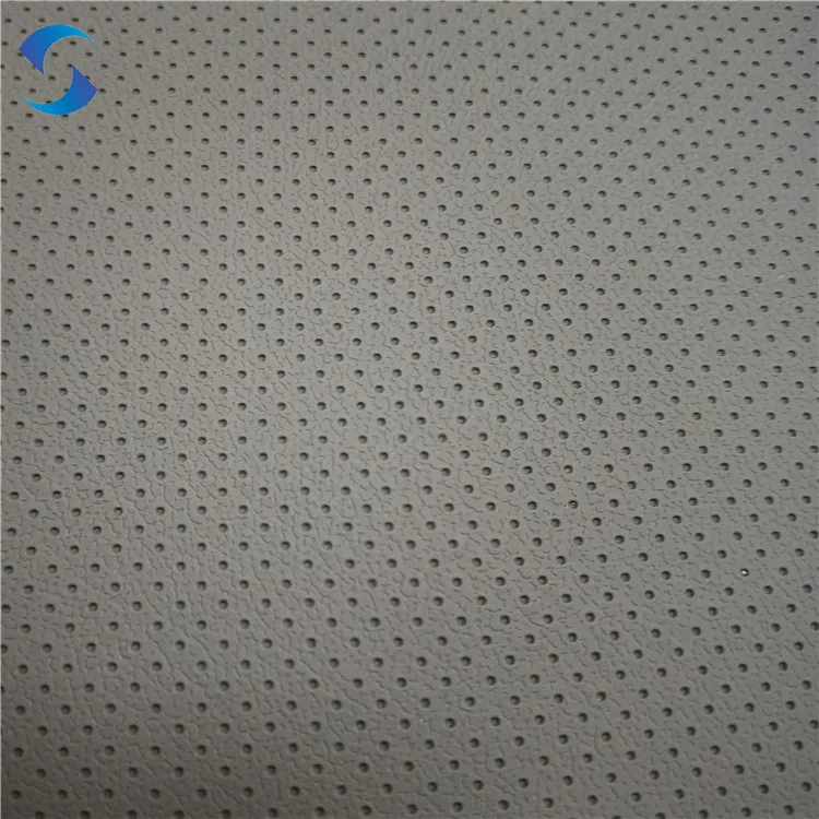Sofa Synthetic Leather Materials Fabric Supplier PVC Car Interior Dot Pattern Faux for Seat