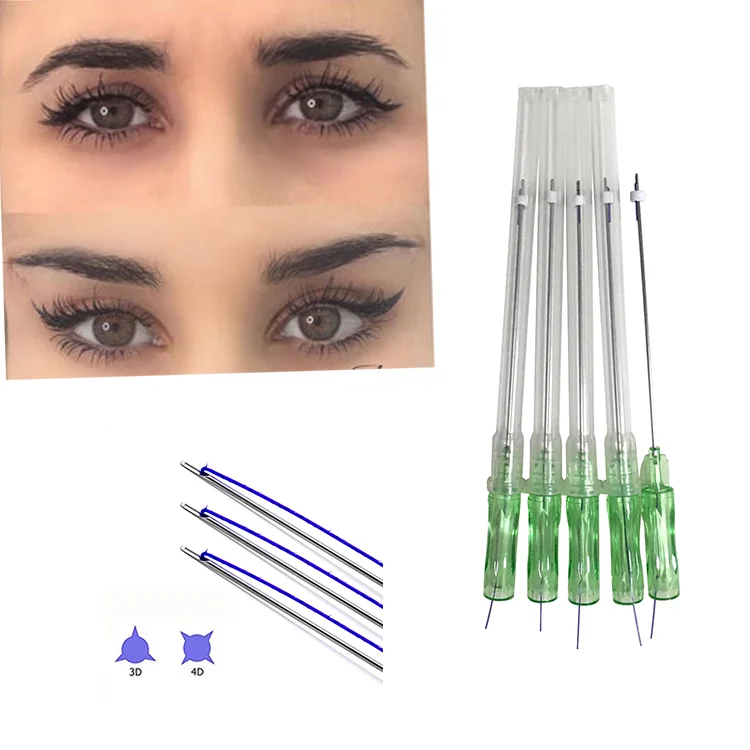 2022 hot High quality cog 4d Fox eyes lift eyebrows 21g60mm collagen protein Absorbable thread lift cog pdo tread