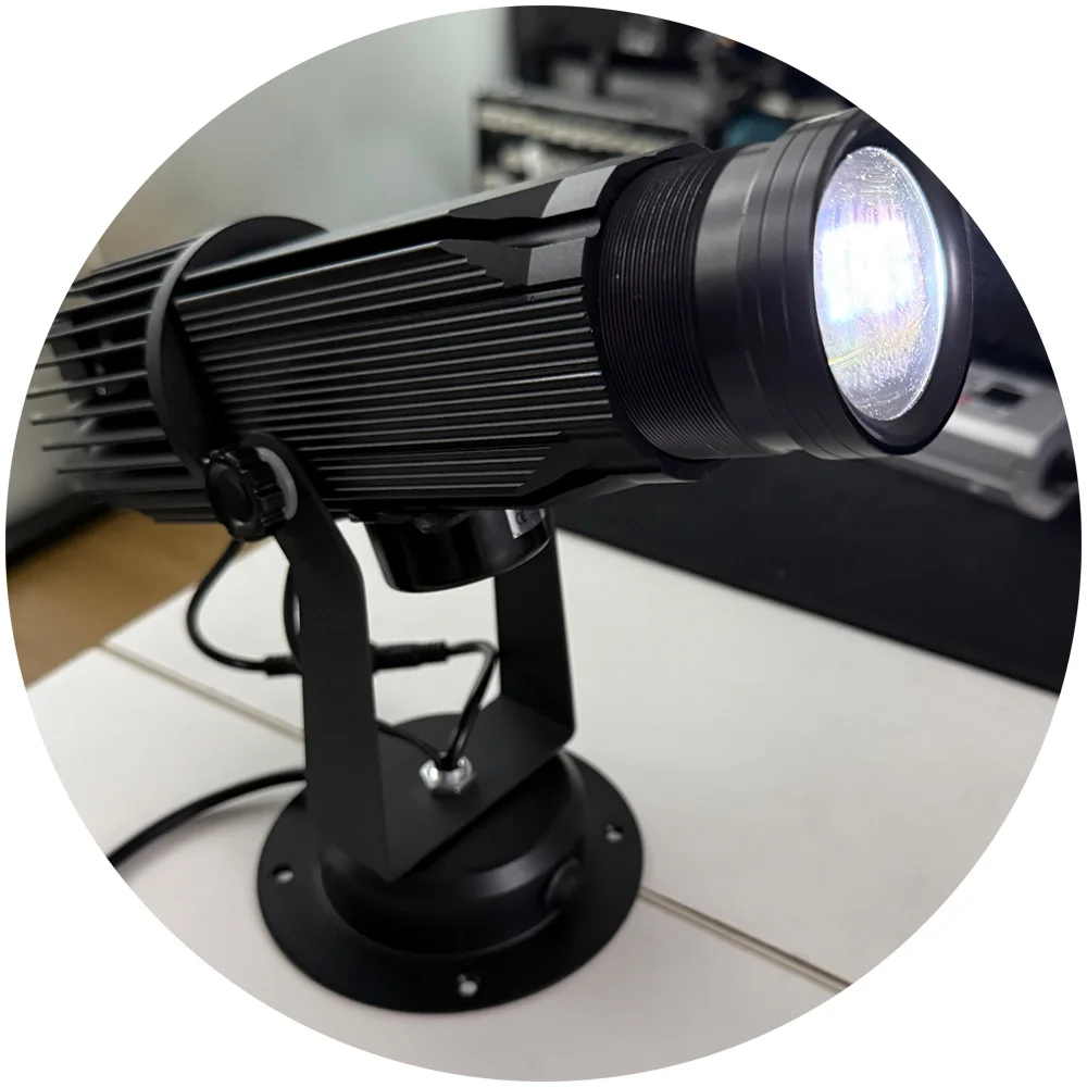 indoor led logo light projector with zoom OEM projector customized with good price laser 30W 50W logo gobo projector