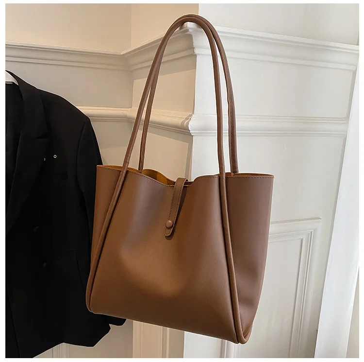 I-0179 Large Capacity Women Fashion Handbags Fashion One Shoulder Bag Supplier Cheap Women Bags Set 2 Bags Tote  Shoulder