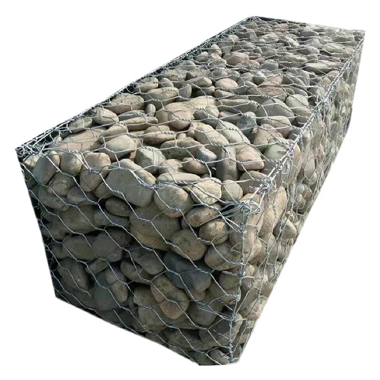 Double Twisted Hexagonal Woven China Gabion Basket River Bank Protection