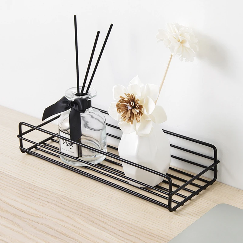 Bathroom Storage Shelves Wall Hanging Holder Punch Free Shampoo Basket Storage Racks For Shower Gel Kitchen Seasoning