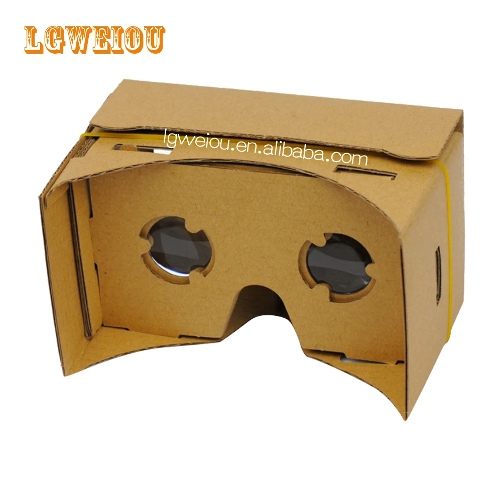 
manufacturer customized corrugated paper 3D glasses paper box v1 mobile phone 3d VR glasses 