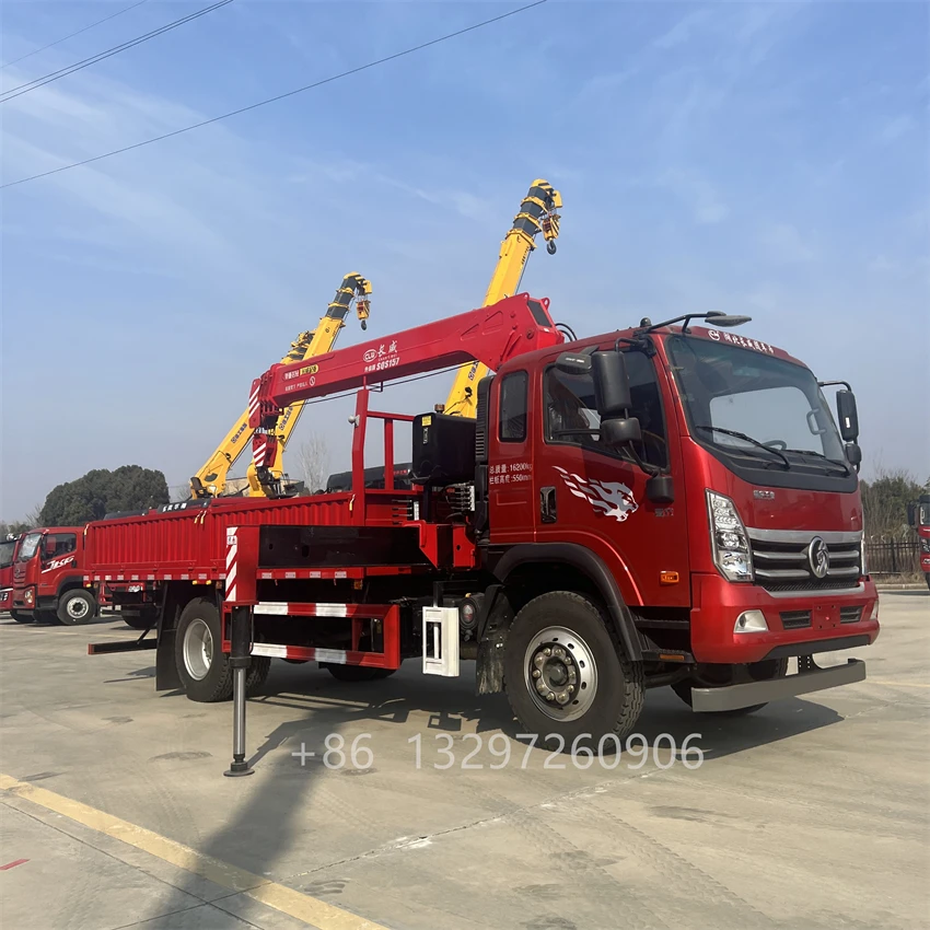 High quality factory telescopic boom truck car mounted crane 7 tons for sale
