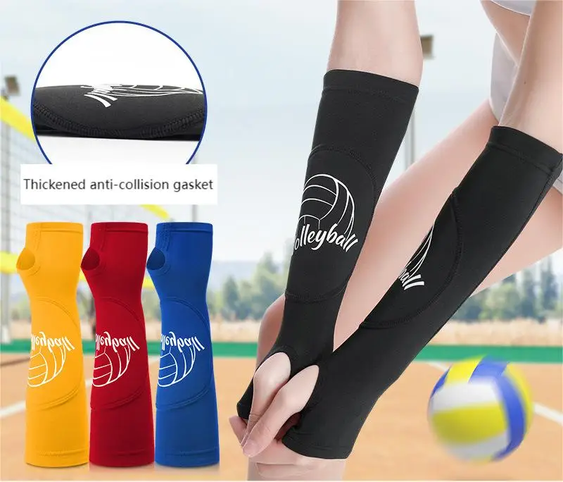 Volleyball arm guard Tennis basketball Training anti-collision pressure breathable sleeve refers to extended sports elbow guard