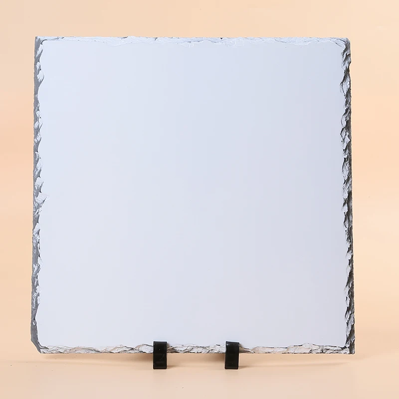 Wholesale 15*15cm Sublimation Rectangle Blank Slate Rock Heat Transfer Photo Rocks
