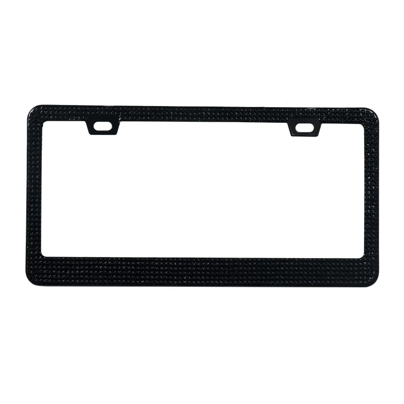 USA size plastic blank custom logo car license plate frame