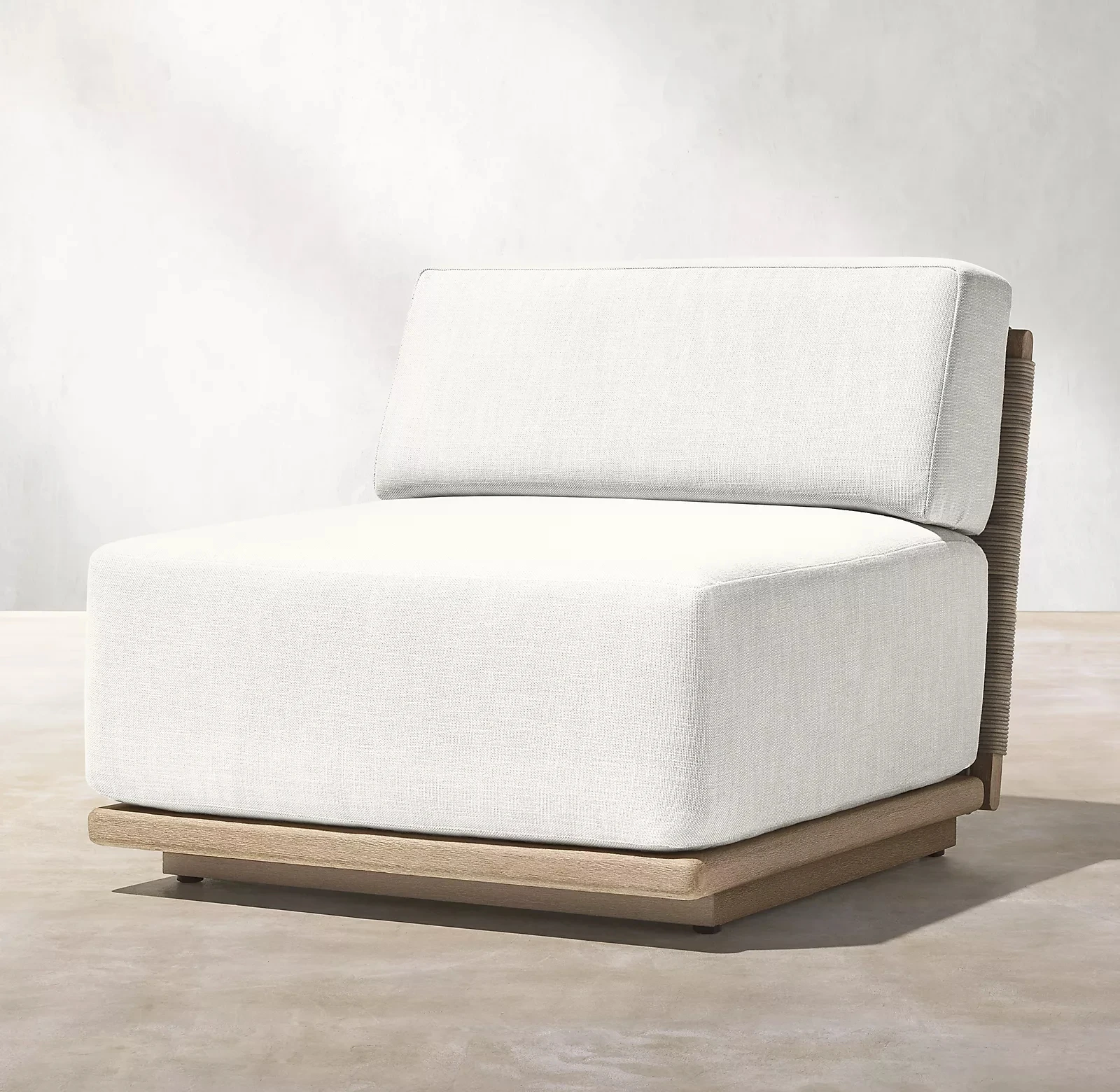 Outdoor Garden Courtyard Teak Weaving Vine Sofa Outdoor Terrace Villa Hotel Terrace Modern Furniture