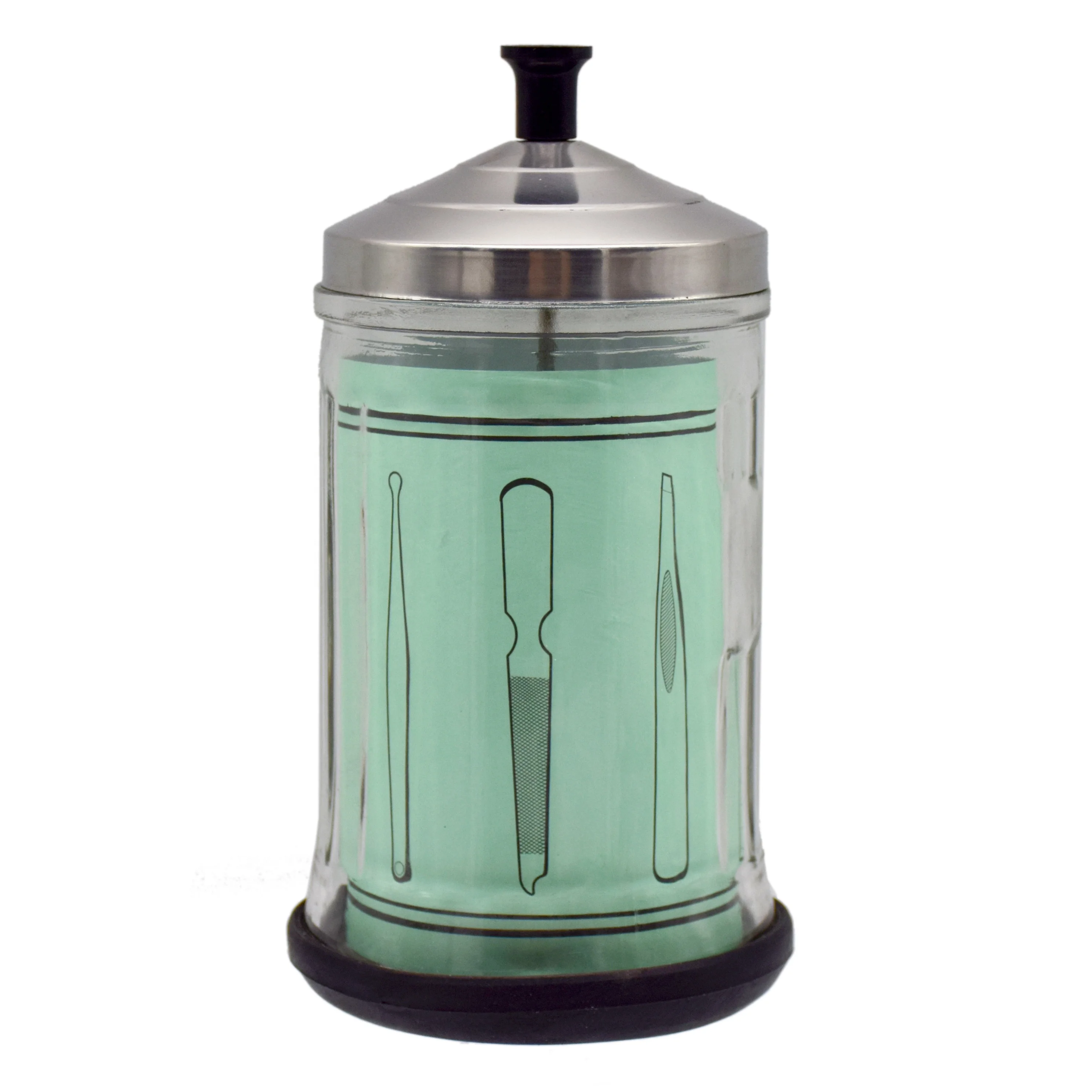 1000ML Salon Disinfection liquid Jar Barbershop Haircut Scissors Disinfecting Jar