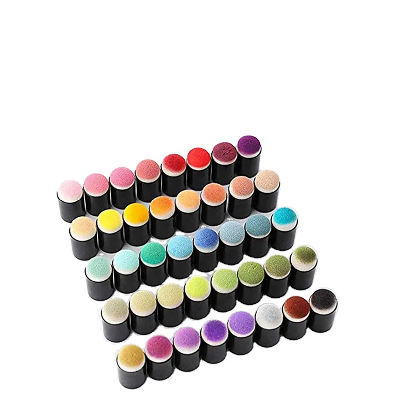 Amazon hot selling Finger Sponge Daubers Art and Craft Drawing Project Finger Painting Sponge Dauber