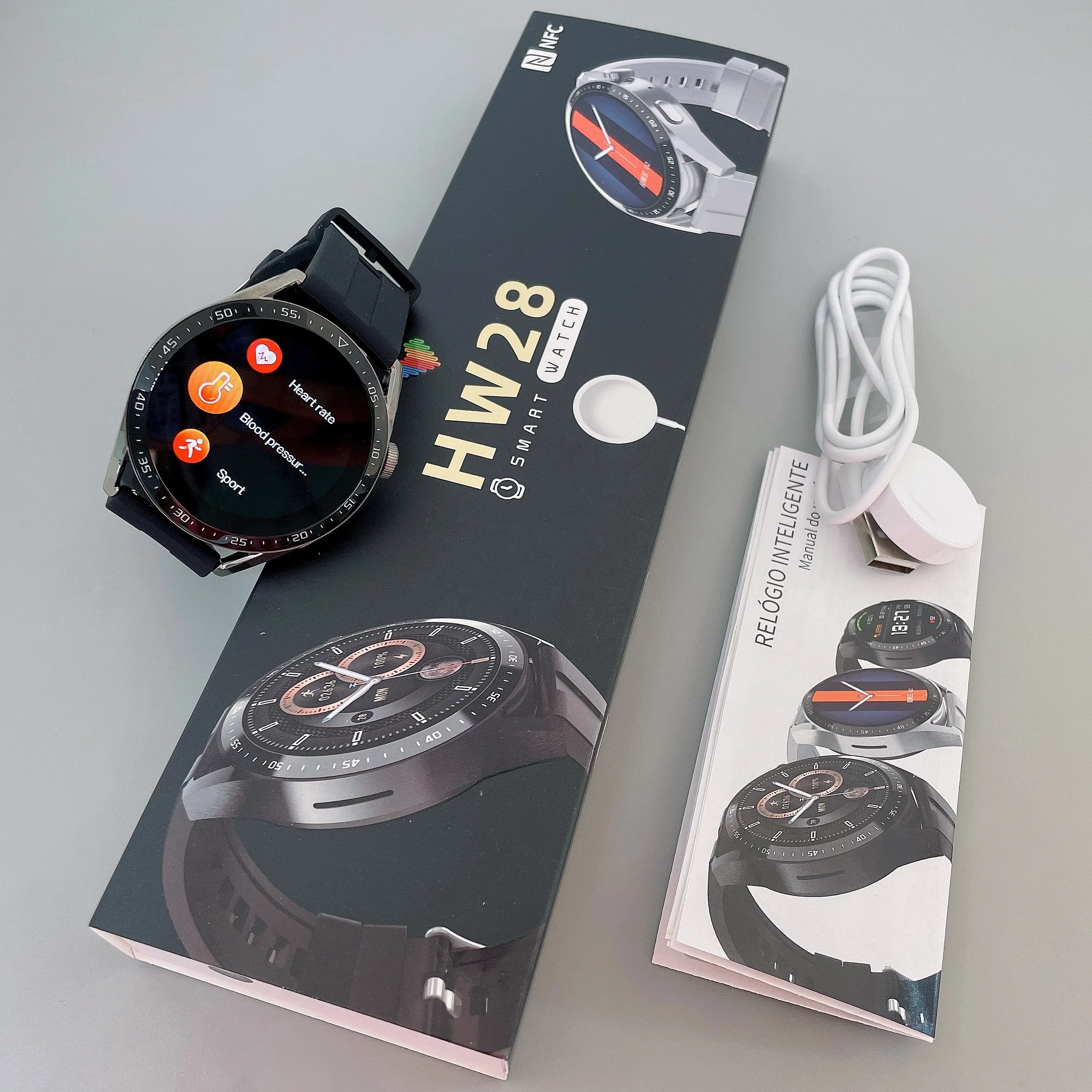 smart watch hw28 NFC Offline payment Location Share Smart wearable Watch Electronics Men Women Wear for IOS Android phone