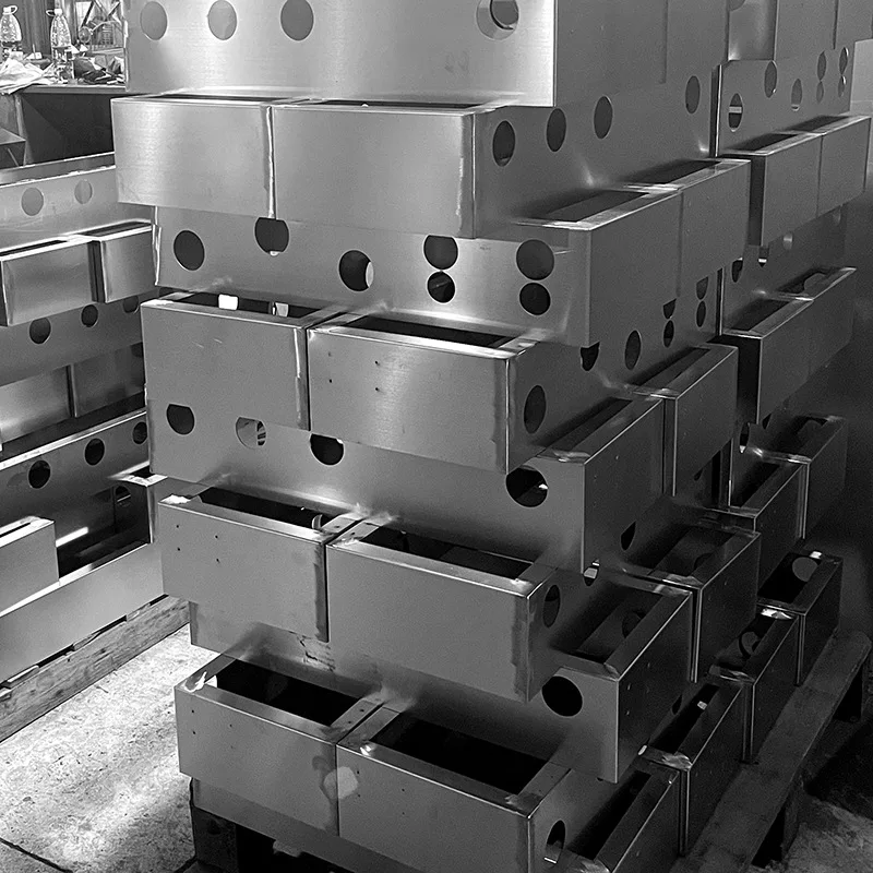 Customized sheet metal stainlesslaser cut folded metal box customized service sheet metal fabrication