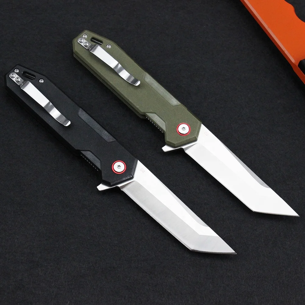 Нож D2 популярный многоцветный G10 Ручка Открытый кемпинг Выживание складной охотничий нож с пользовательским логотипом MOQ: 1 шт.