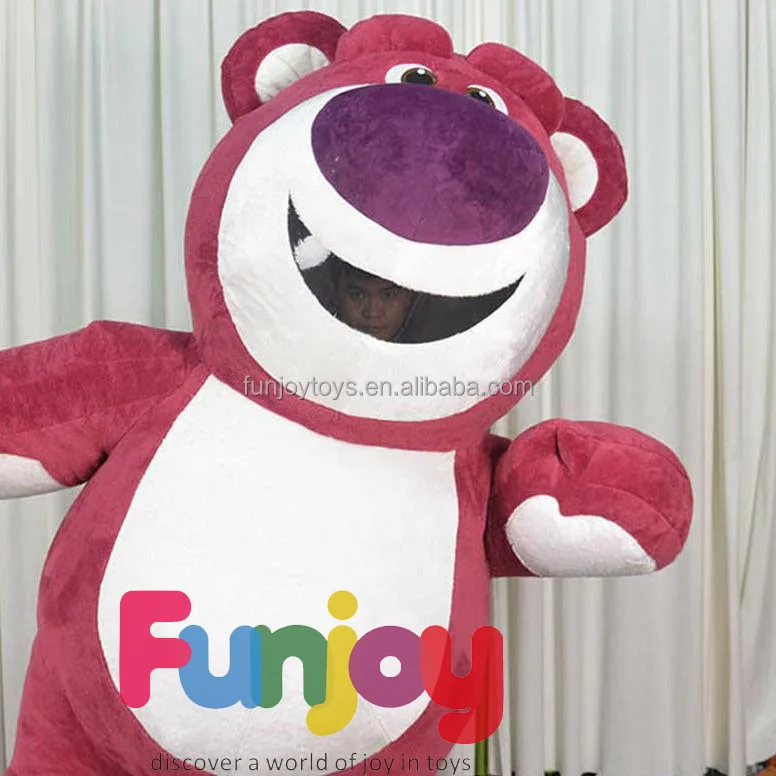 Cheap Inflatable Cartoon Cute 2m High Pink Bear Mascot Costumes Rental Adult Cosplay Mascot