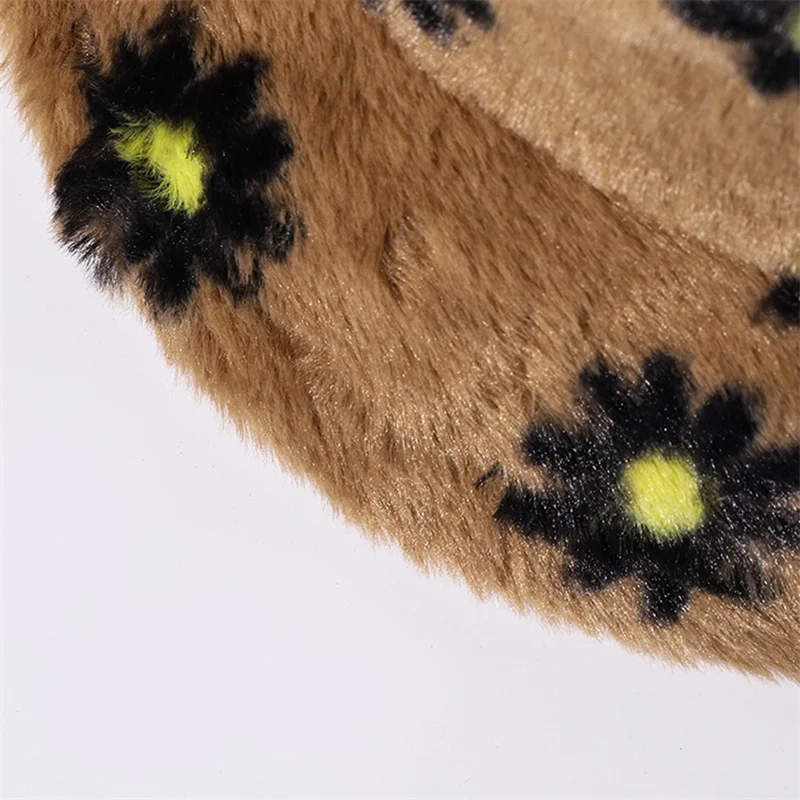 New Autumn Winter Unisex Furry Lady Thicken Flat Top Cap Unisex Men Panama Outdoor Fisherman Hat Caps Winter Warm Hat For Women