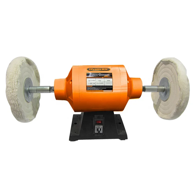 Dustproof motor housing spiral cotton wheel loose cotton wheel dual speed bench buffing polisher