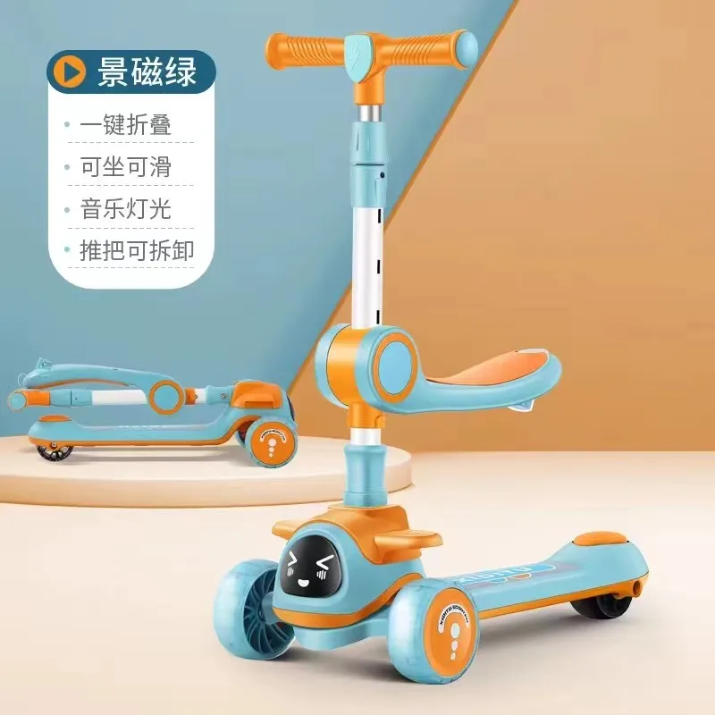 factory outlet scooter pink blue yellow mix black for 2-10 years children many functions also can sit