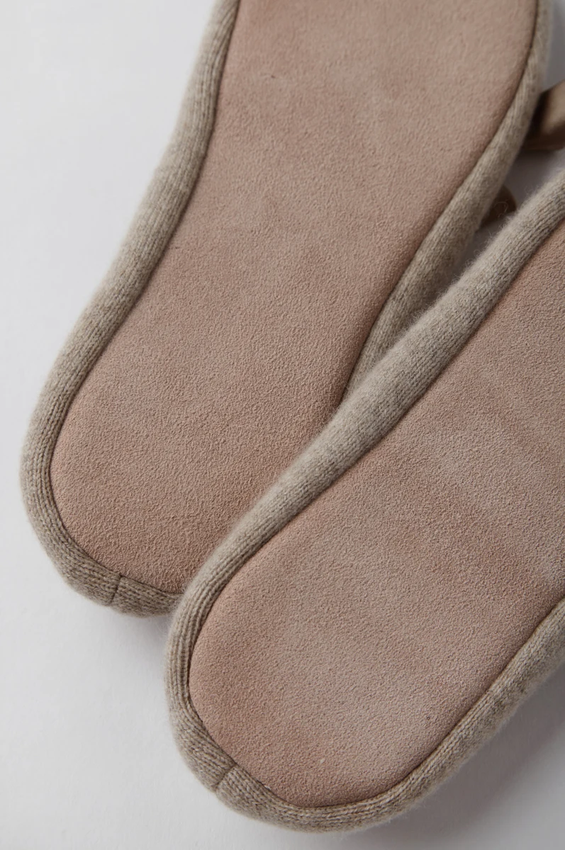 Cashmere Indoor Slipper Pure Cashmere Knitted Ballet Slippers