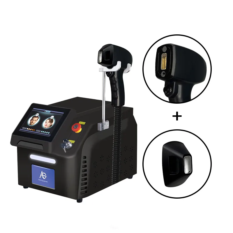 High power ice titanium diode permanent hair removal machine 3-wavelength diode hair removal beauty equipment