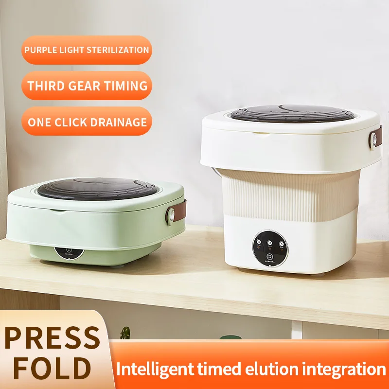 China Best Selling Quality Household Portable Small Washing Machine Cheap Multifunctional Folding Mini Washing Machine