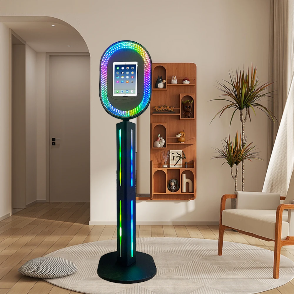 2025 оптовая продажа Заказная металлическая оболочка для Ipad Selfie Rgb Photo Booth с программным обеспечением вечеринки