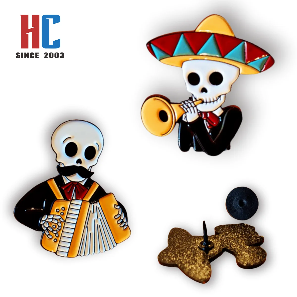 20 Years  Factory Custom Hard enamel beatiful  Mexican man Mexico character  Latins Lapel Pin