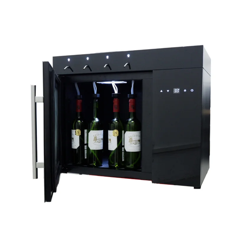 Good Qulilty Compressor Refrigerator 4 Bottles Wine Dispenser With Adjustable Reducing Valve